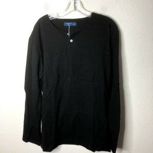 Aiyino Mens Casual Slim Fit Long Sleeve Henley T-S